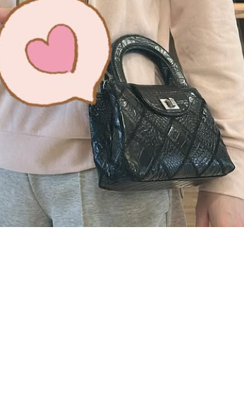 Italy Handbag - CC05 BLACK 鱷魚皮