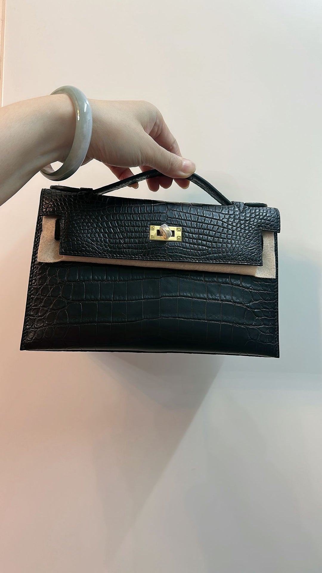 Italy Handbag - CC10 BLACK 小鮮肉啞面鱷魚