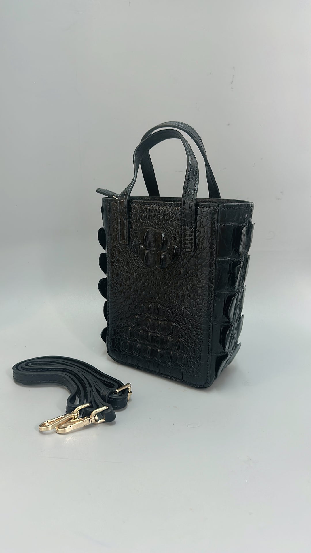 Italy Handbag - CC11 BLACK 鱷魚皮