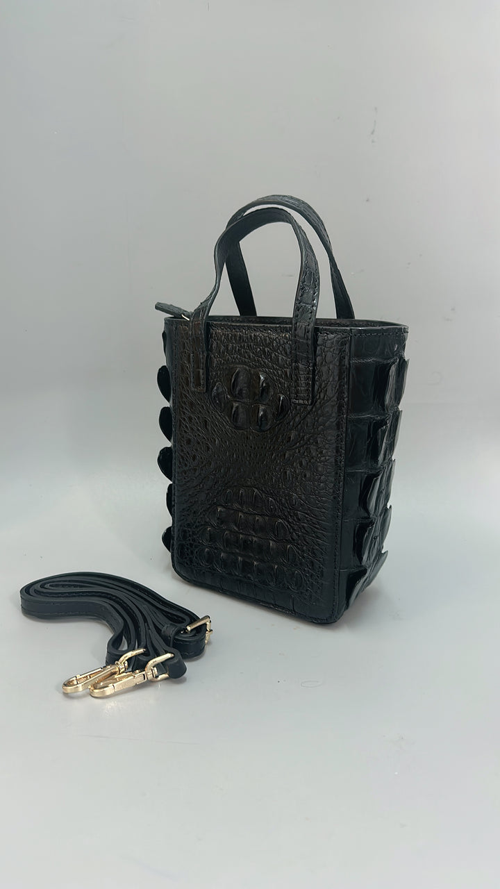 Italy Handbag - CC11 BLACK 鱷魚皮