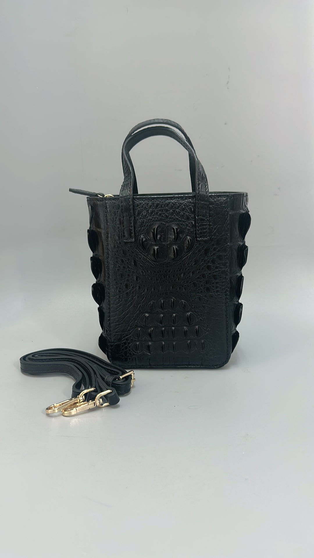 Italy Handbag - CC11 BLACK 鱷魚皮