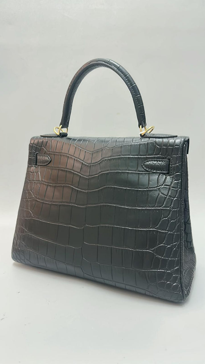 Italy Handbag - CC34 Black 頂頂級極品鱷魚啞面