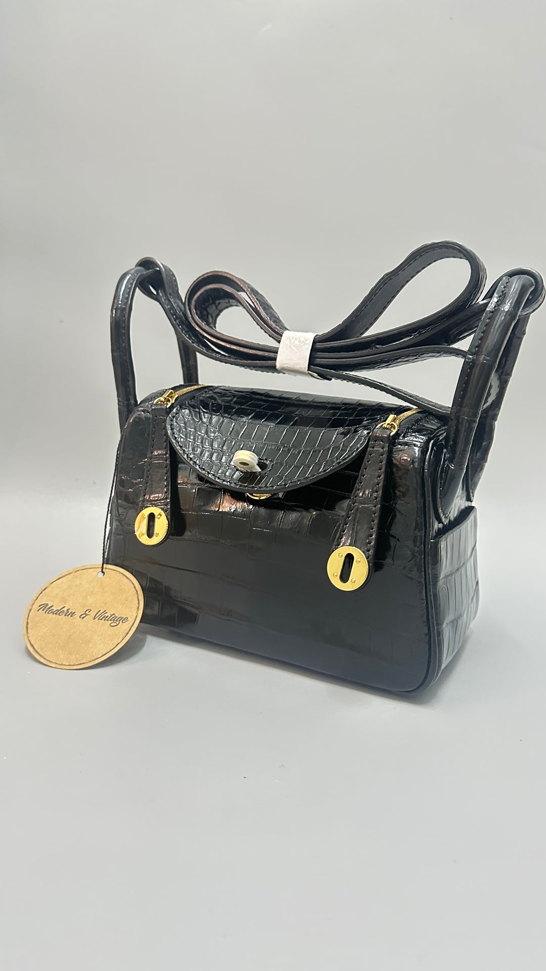 Italy Handbag - CC53 鱷魚 19cm