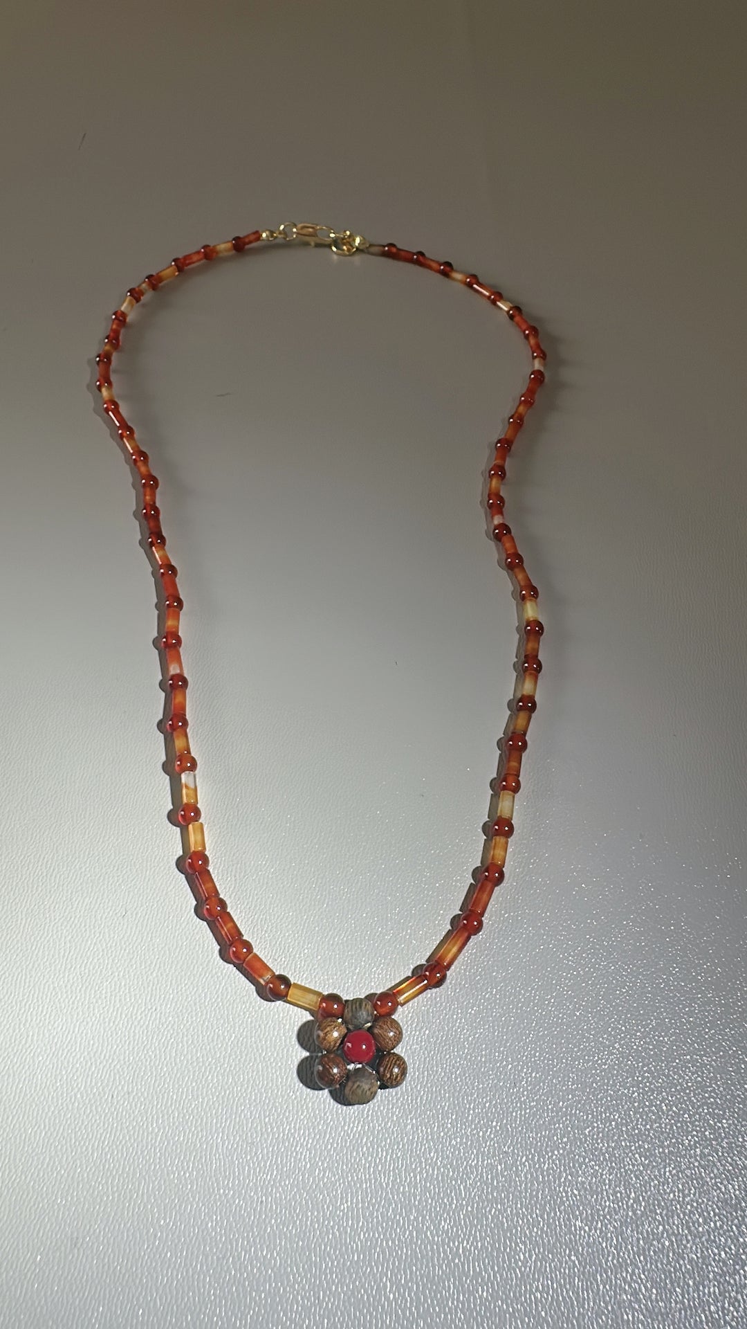 Egypt Nacklace Nov 25 - N154 紅瑪瑙